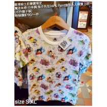 香港迪士尼樂園限定 魔法米奇 小木偶 兔子先生lnk & Paint造型大人棉質上衣 (可作親子裝)